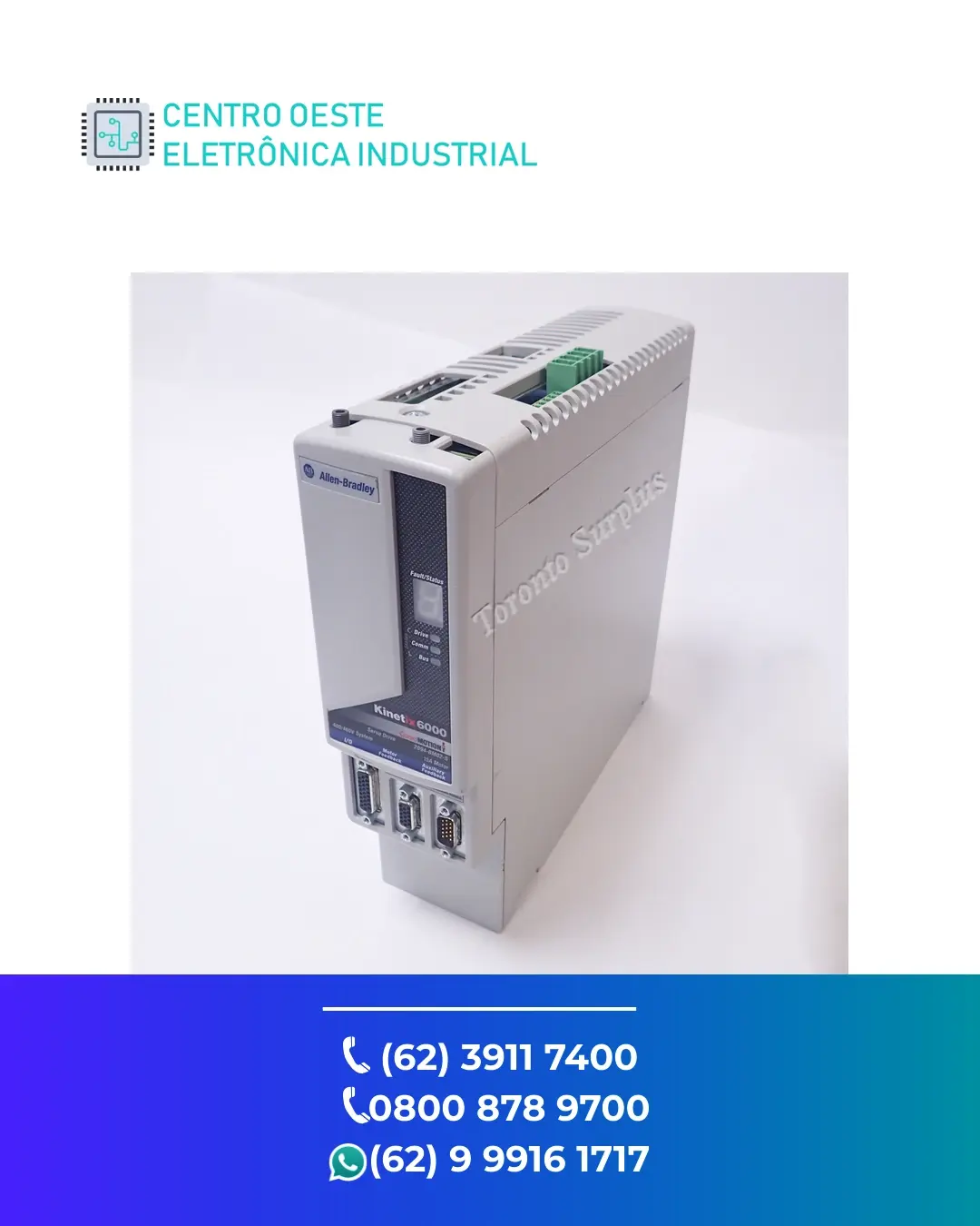 ESPECIALIZADA SERVO DRIVE ALLEN BRADLEY KINETIX 6000 GOIÁS