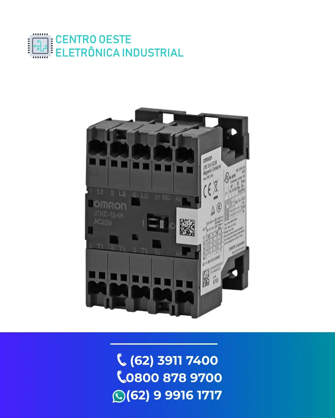 MANUTENÇÃO CONTATOR OMRON J7KCA GOIÁS