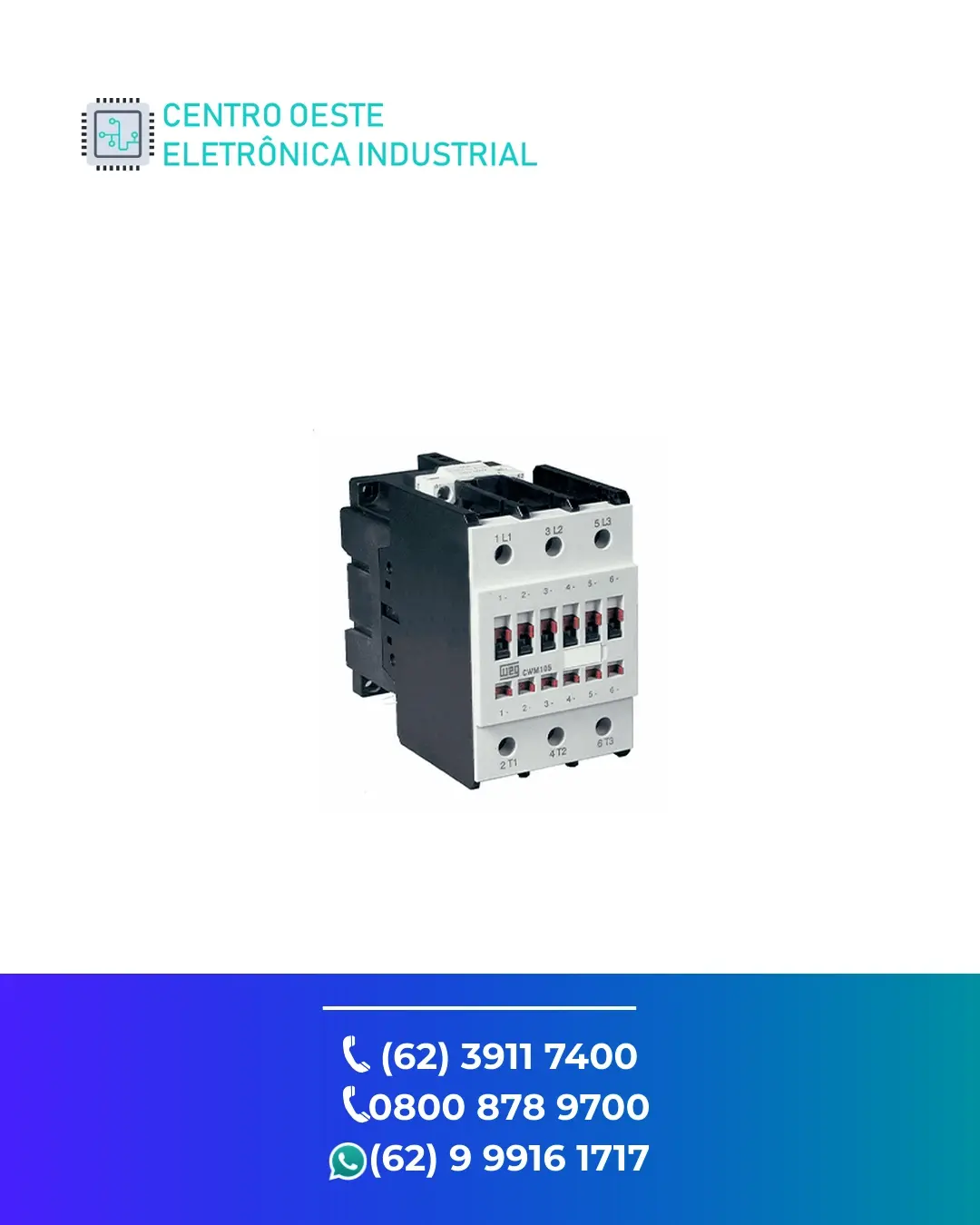 MANUTENÇÃO CONTATOR WEG CWM95 GOIANIA