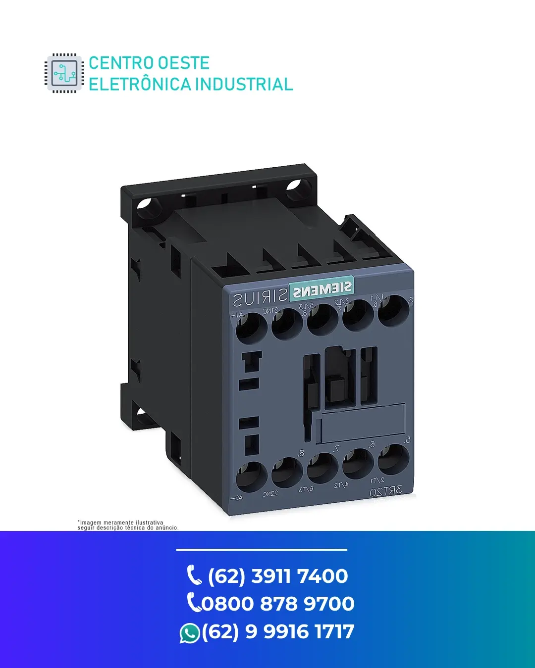 MANUTENÇÃO EM CONTATOR SIEMENS 3RT70 GOIÁS
