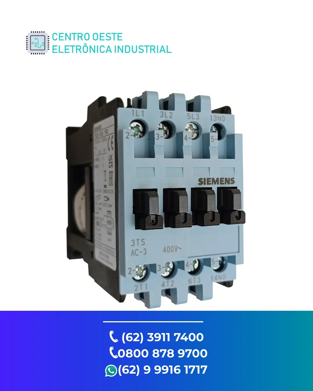 MANUTENÇÃO EM CONTATOR SIEMENS 3TB GOIANIA