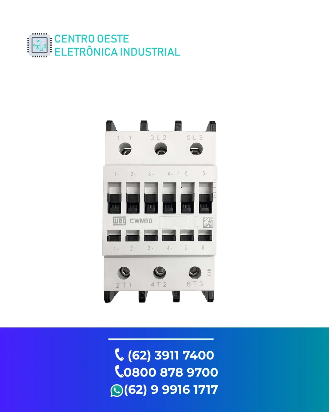 MANUTENÇÃO EM CONTATOR WEG CWM50 BRASIL
