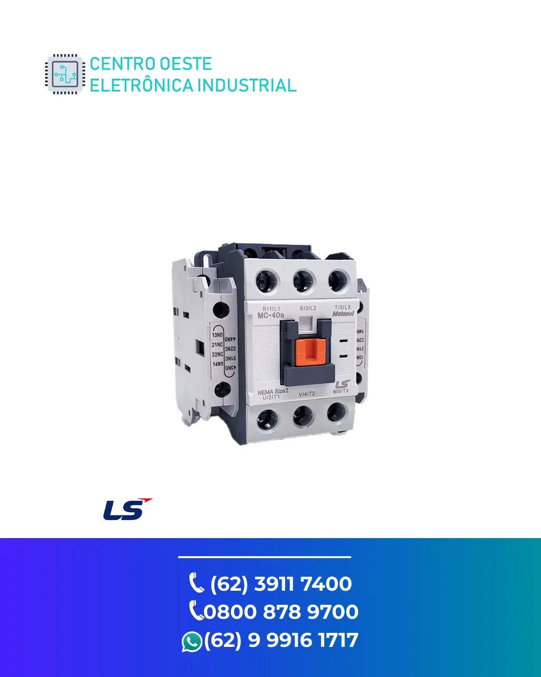 MANUTENÇÃO EM CONTATOR YASKAWA MC SERIES GOIÁS