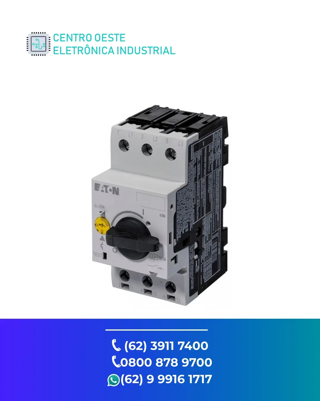 MANUTENÇÃO EM DISJUNTOR MOTOR EATON PKE BRASIL