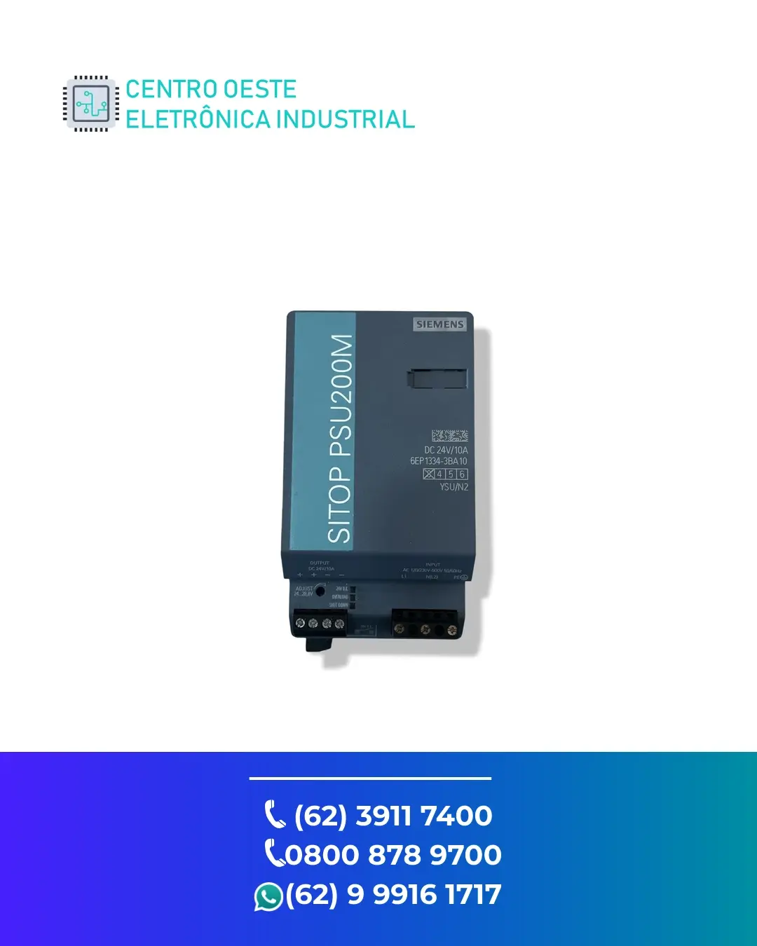 MANUTENÇÃO EM FONTE SIEMENS SITOP MODULAR GOIANIA