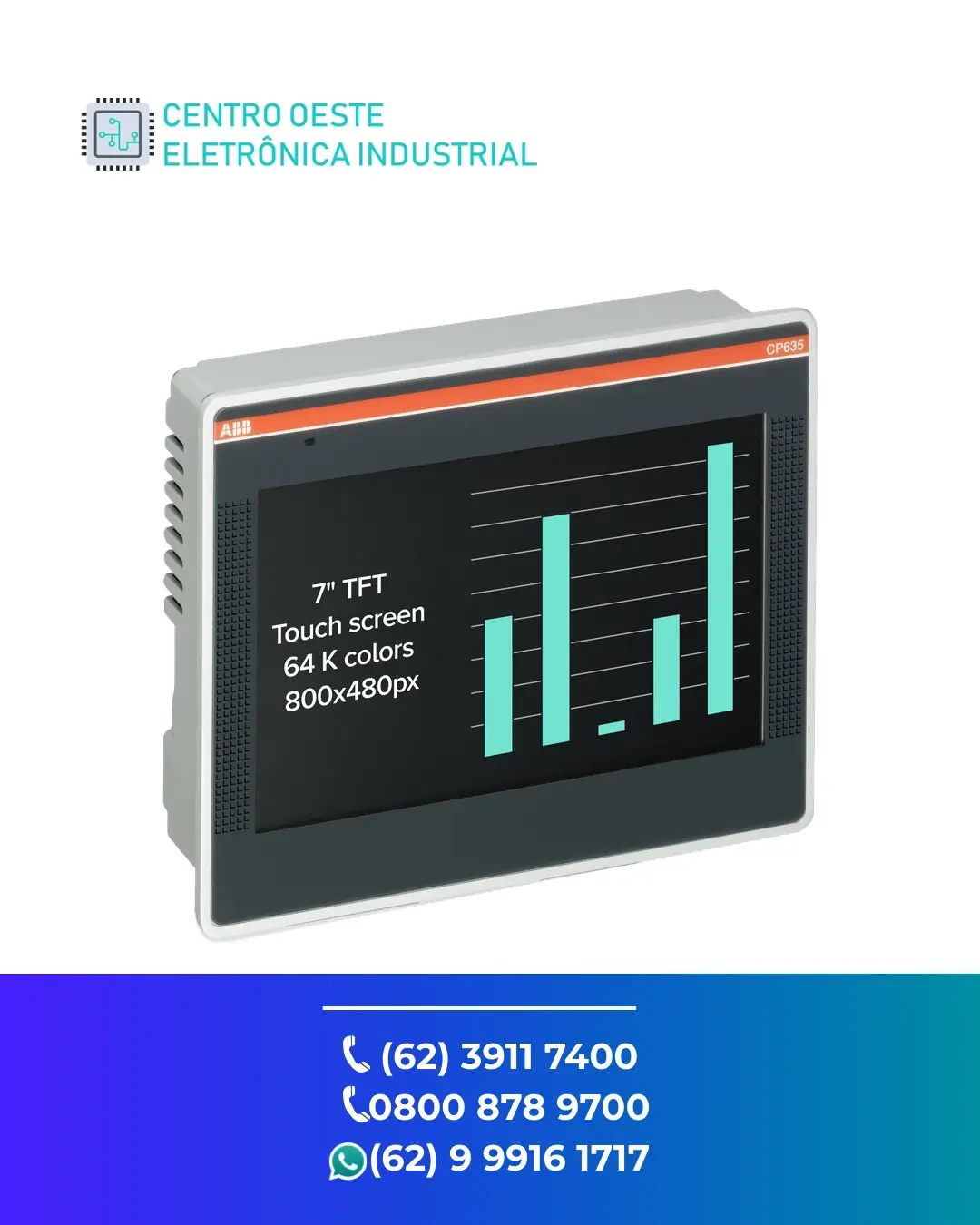 MANUTENÇÃO EM IHM ABB CP635 GOIÁS