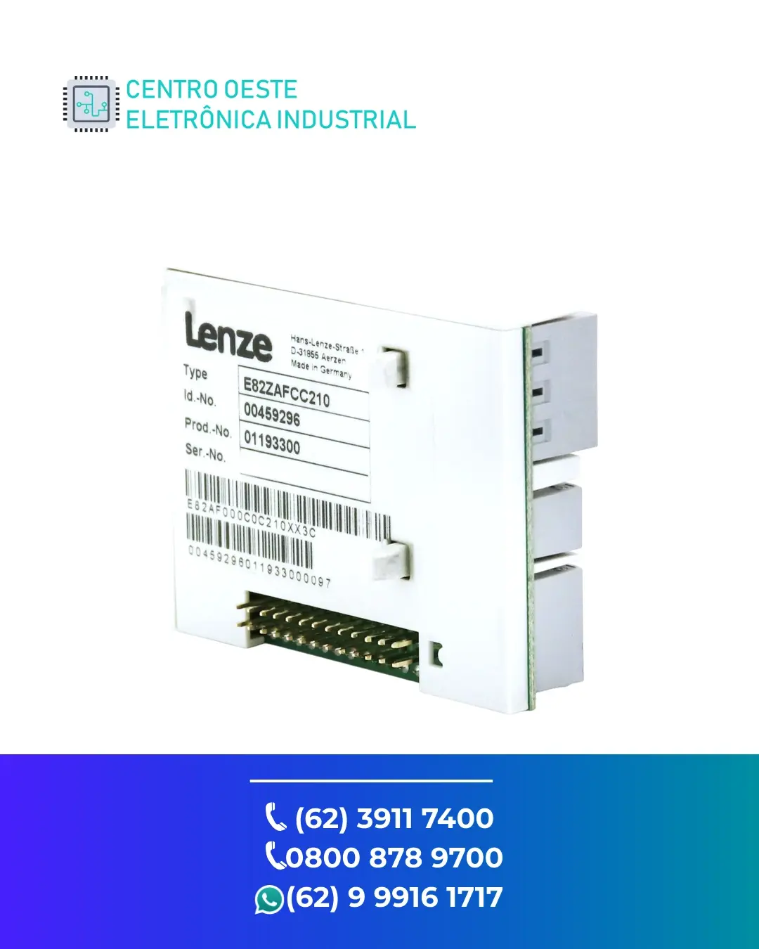 MANUTENÇÃO EM INVERSOR LENZE 8200 VECTOR GOIANIA