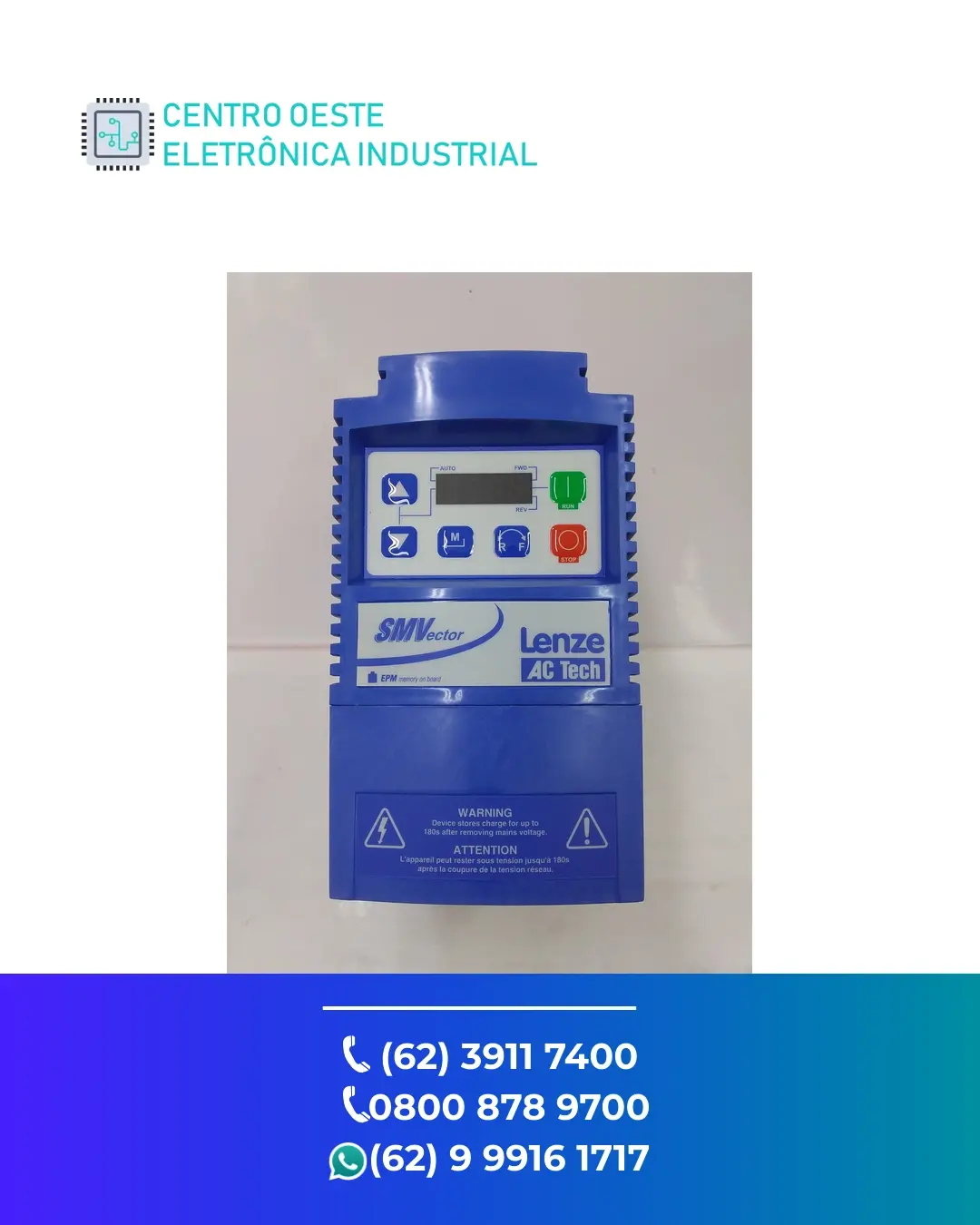 MANUTENÇÃO EM INVERSOR LENZE ESV GOIANIA
