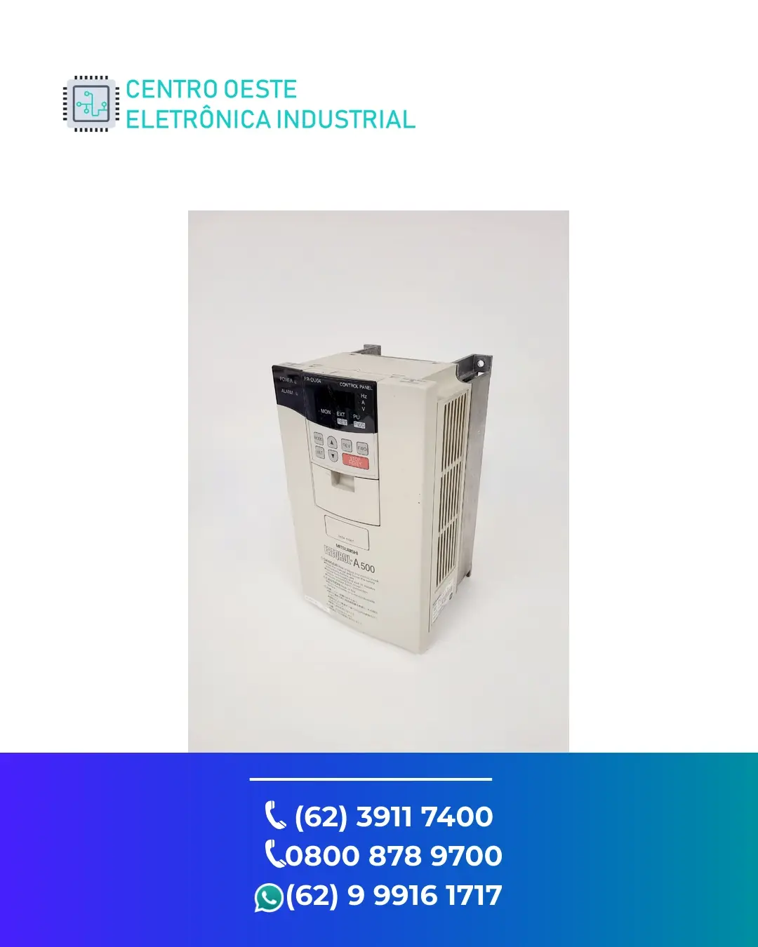 MANUTENÇÃO EM INVERSOR MITSUBISHI FR A500 GOIANIA
