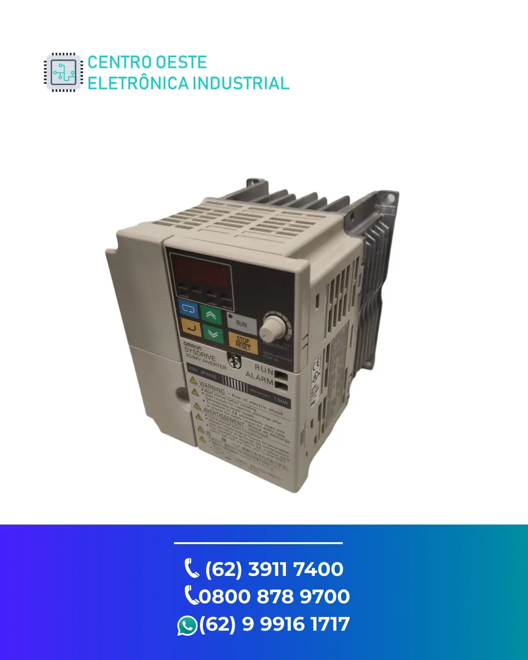 MANUTENÇÃO EM INVERSOR OMRON 3G3MV BRASIL