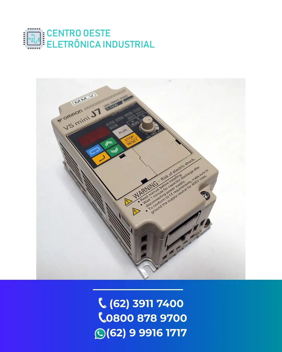 MANUTENÇÃO EM INVERSOR OMRON J7 GOIÁS
