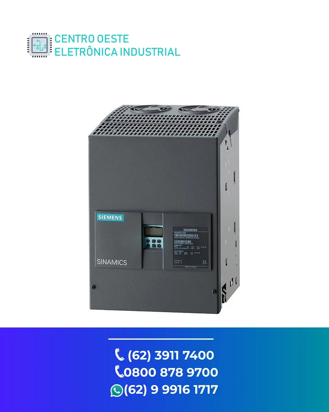 MANUTENÇÃO EM INVERSOR SIEMENS SINAMICS DCM BRASIL