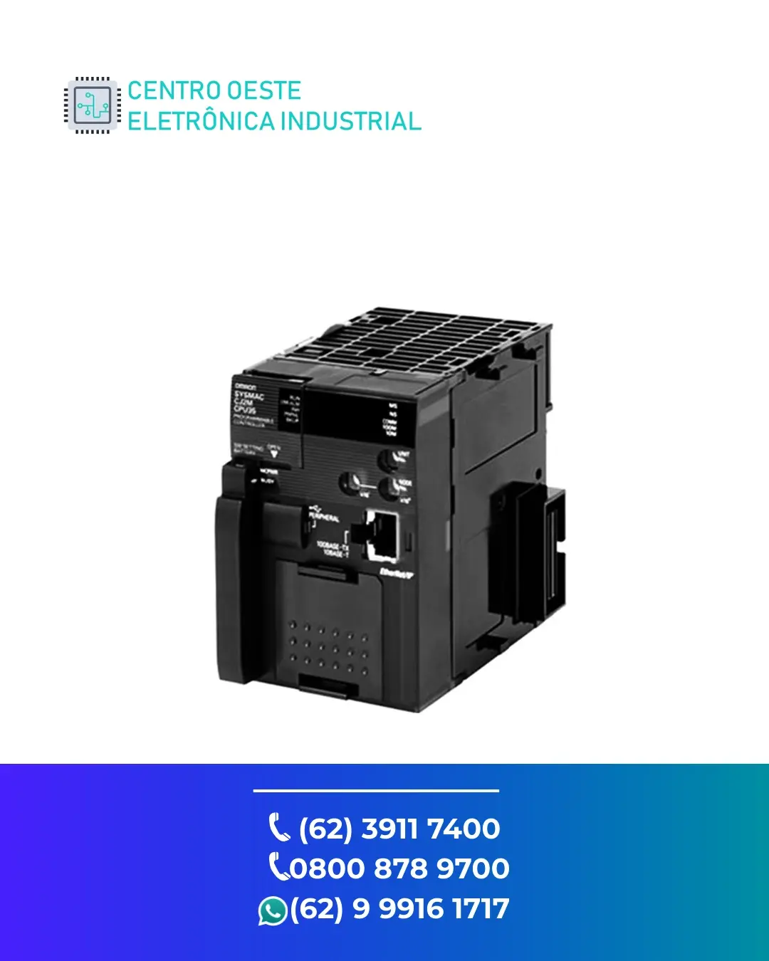 MANUTENÇÃO EM IO REMOTO OMRON CJ IO GOIÁS