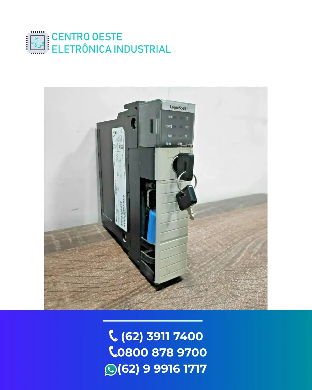 MANUTENÇÃO EM PLC ALLEN BRADLEY CONTROLLOGIX L61 GOIANIA