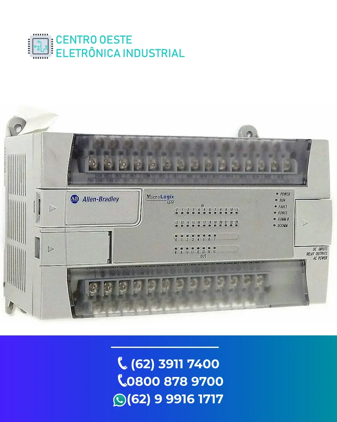 MANUTENÇÃO EM PLC ALLEN BRADLEY MICROLOGIX 1200 GOIÁS