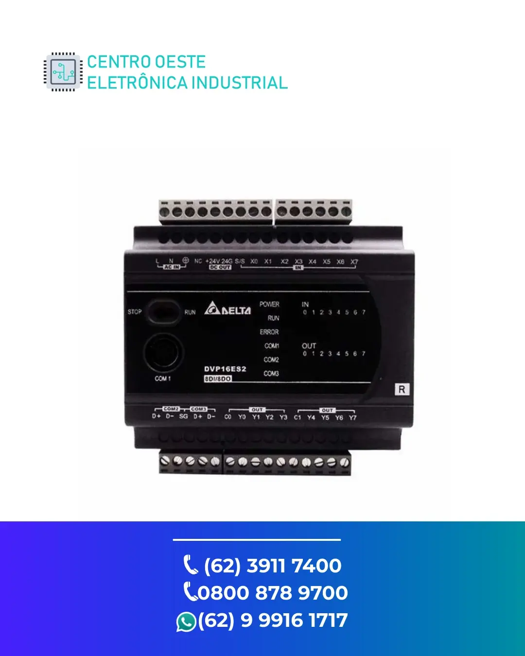 MANUTENÇÃO EM PLC DELTA DVP EC3 GOIÁS