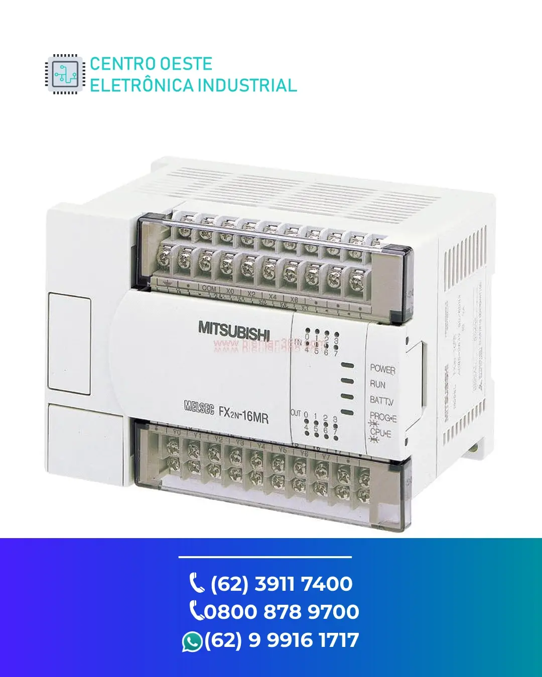 MANUTENÇÃO EM PLC MITSUBISHI FX1N BRASIL