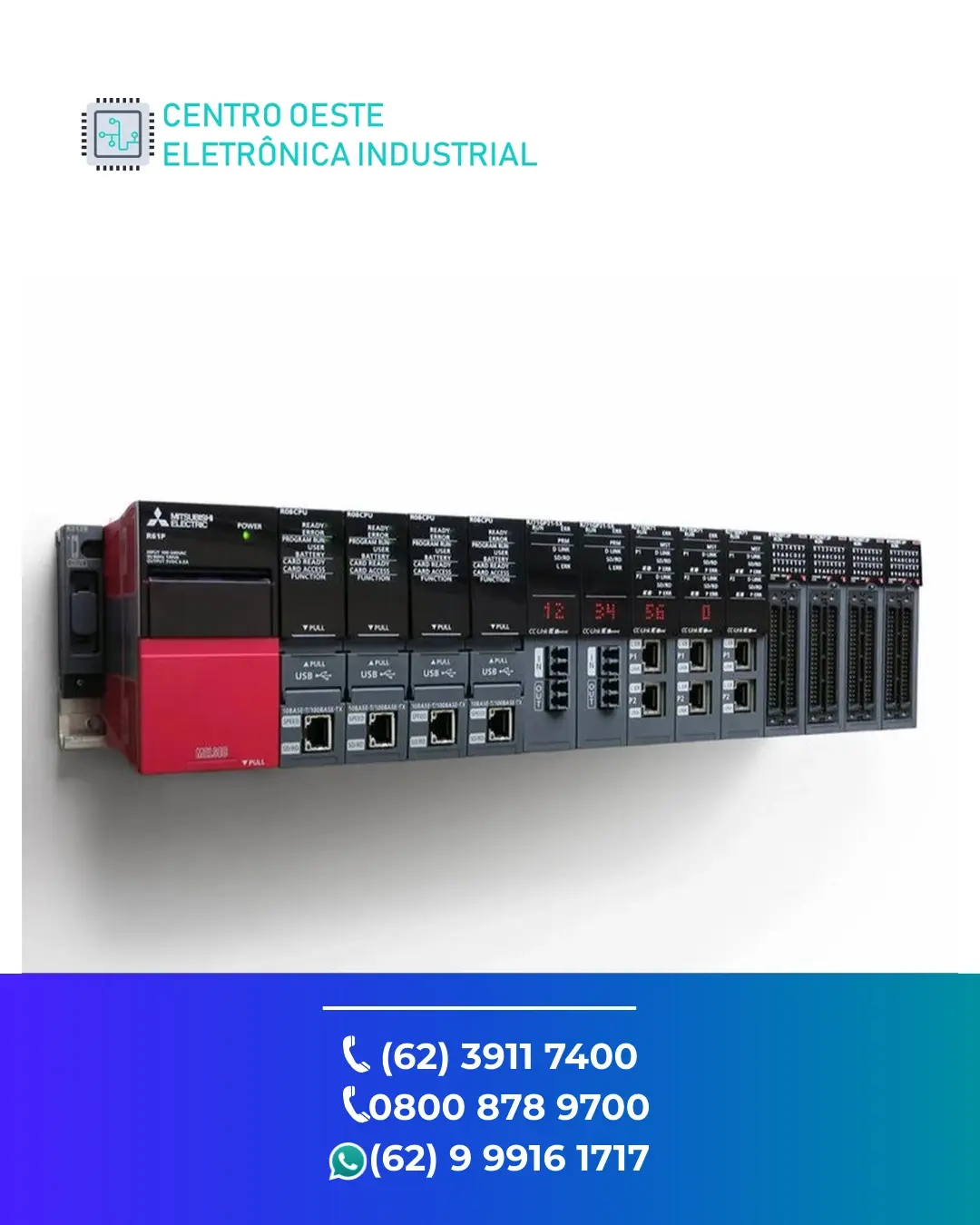 MANUTENÇÃO EM PLC MITSUBISHI IQ R GOIANIA