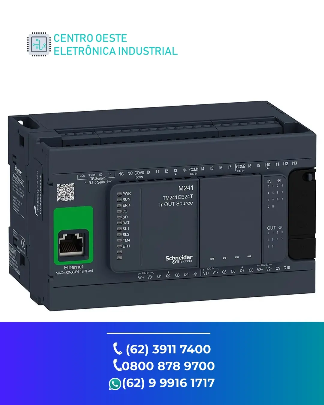 MANUTENÇÃO EM PLC SCHNEIDER MODICON M241 GOIÁS