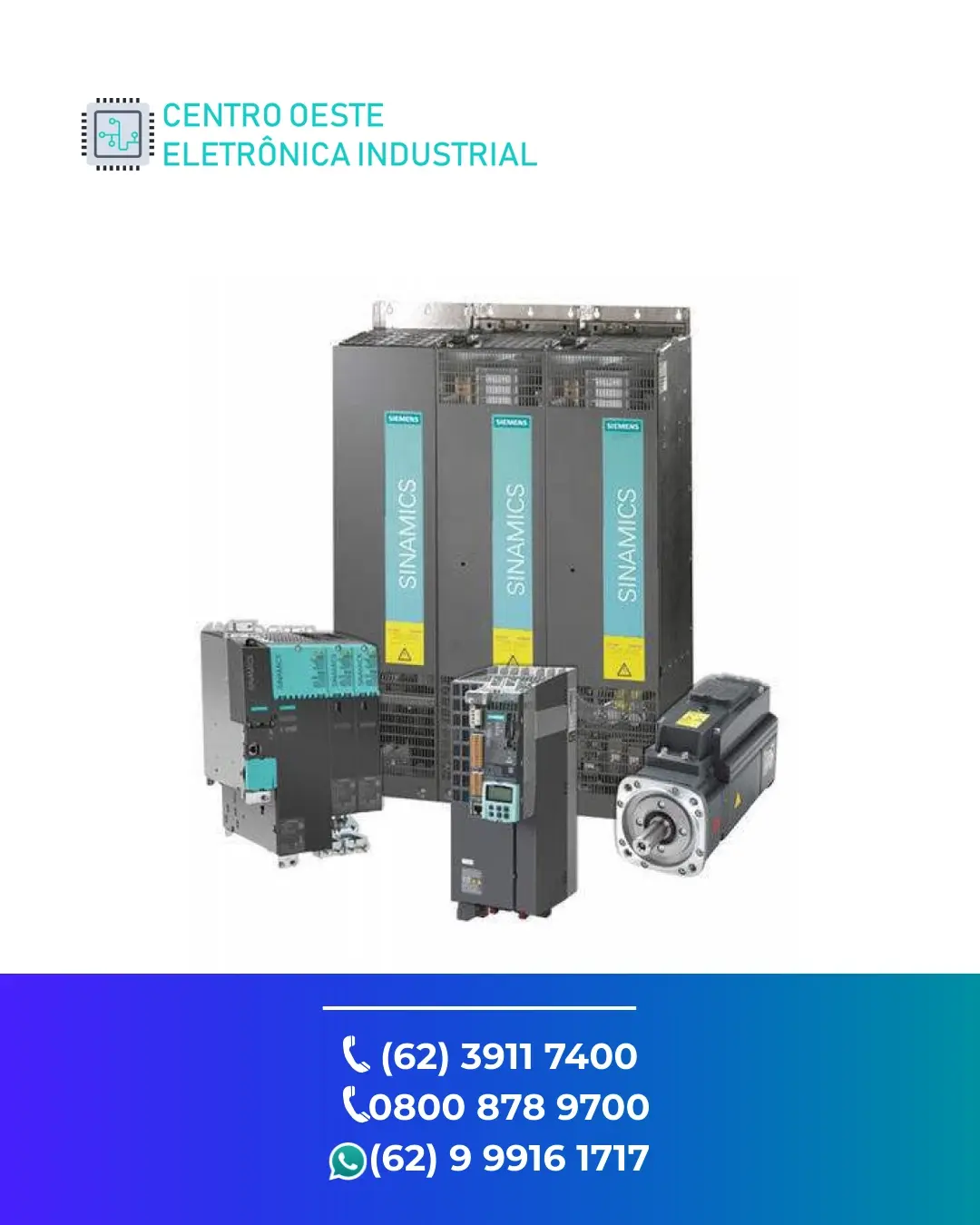MANUTENÇÃO EM SERVO DRIVE SIEMENS SINAMICS S120 GOIANIA