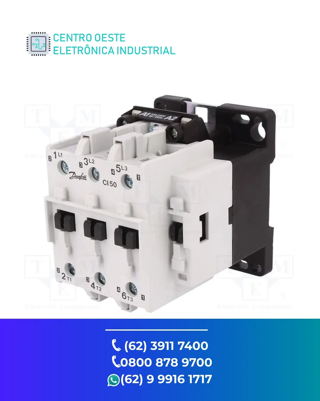 MANUTENÇÃO ESPECIALIZADA CONTATOR DANFOSS CI50 GOIÁS