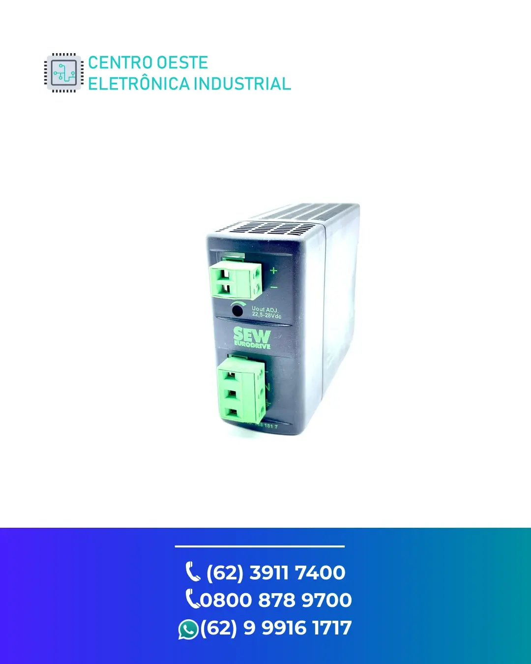 MANUTENÇÃO ESPECIALIZADA FONTE SEW EURODRIVE MOVI POWER GOIÁS