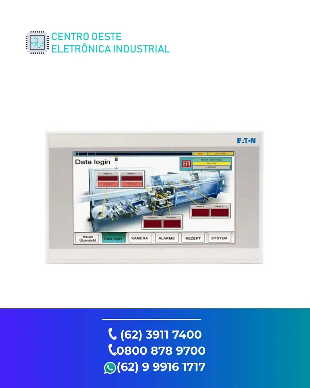 MANUTENÇÃO ESPECIALIZADA IHM EATON XV100 GOIANIA