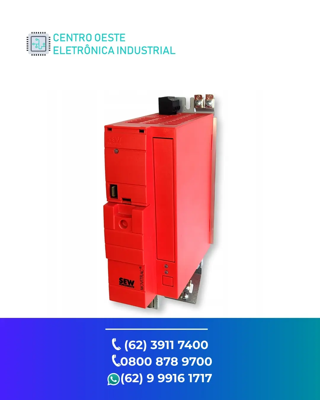 MANUTENÇÃO ESPECIALIZADA INVERSOR SEW EURODRIVE MOVI C CONVERTER GOIANIA