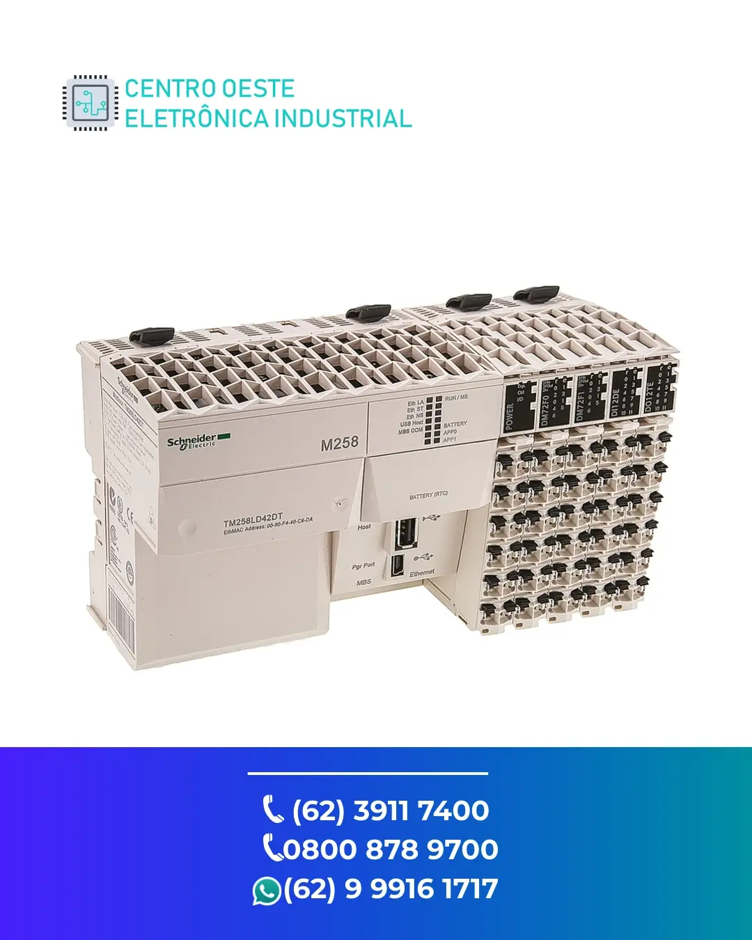 MANUTENÇÃO ESPECIALIZADA PLC SCHNEIDER MODICON M258 BRASIL