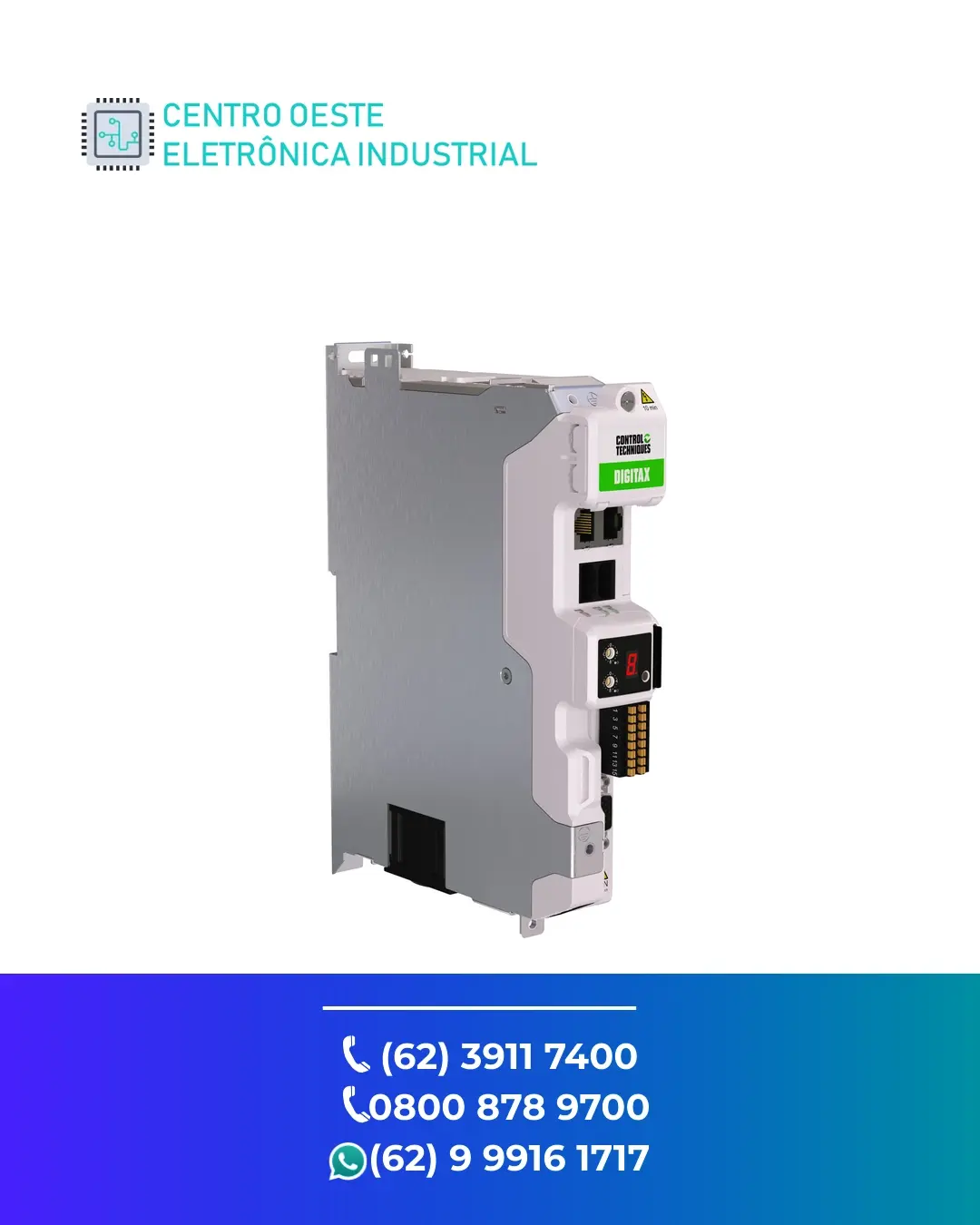 MANUTENÇÃO ESPECIALIZADA SERVO DRIVE CONTROL TECHNIQUES DIGITAX M753 BRASIL