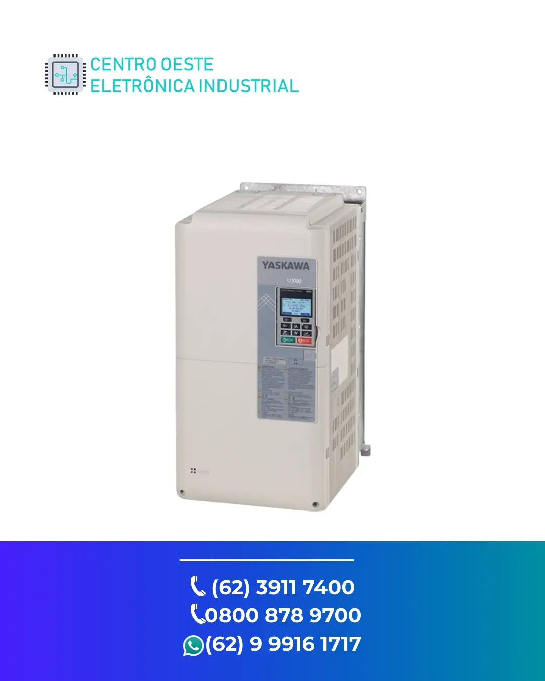 MANUTENÇÃO INVERSOR YASKAWA U1000 GOIÁS