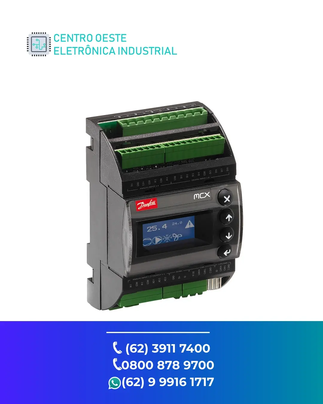 MANUTENÇÃO PLC DANFOSS MCX06D BRASIL