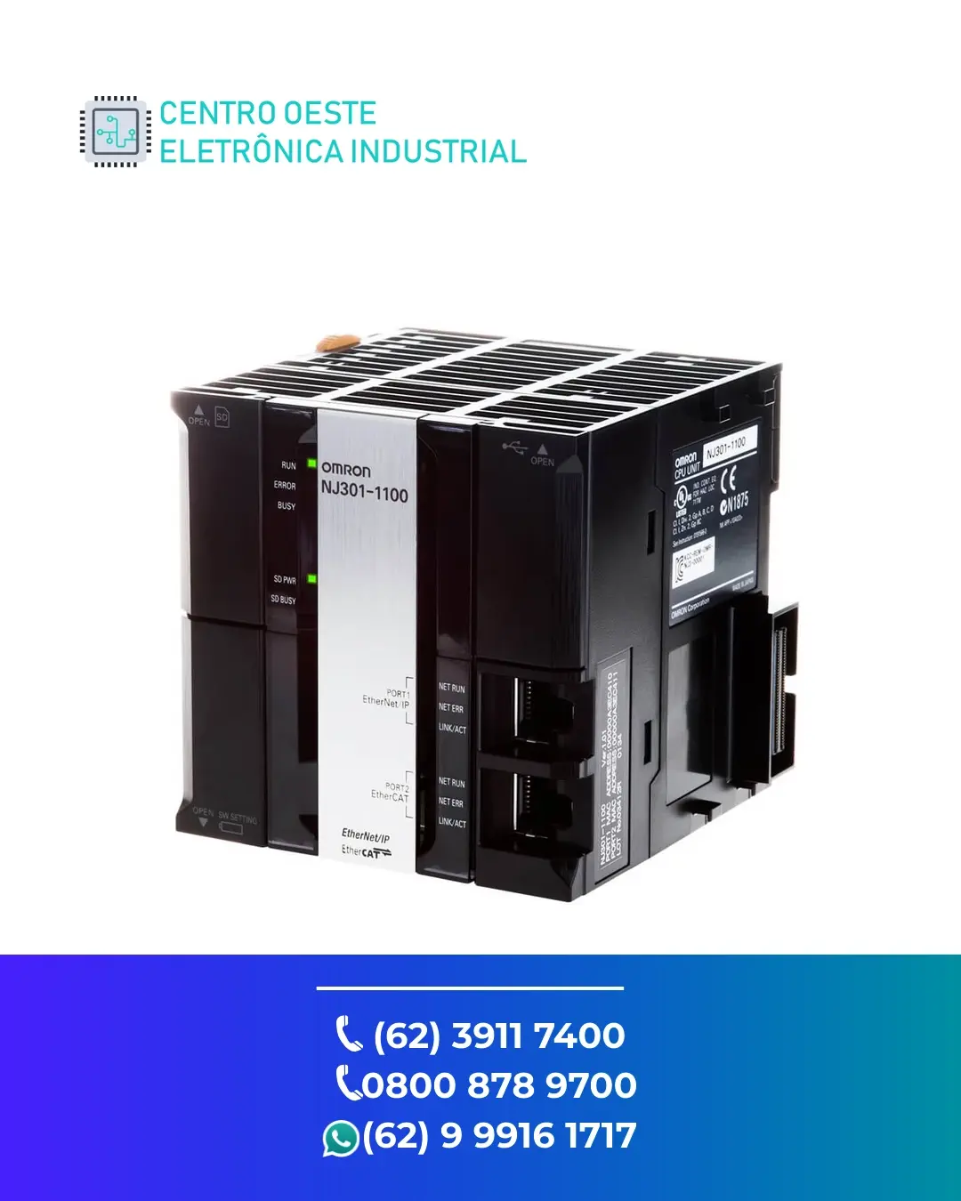 MANUTENÇÃO PLC OMRON NJ101 BRASIL