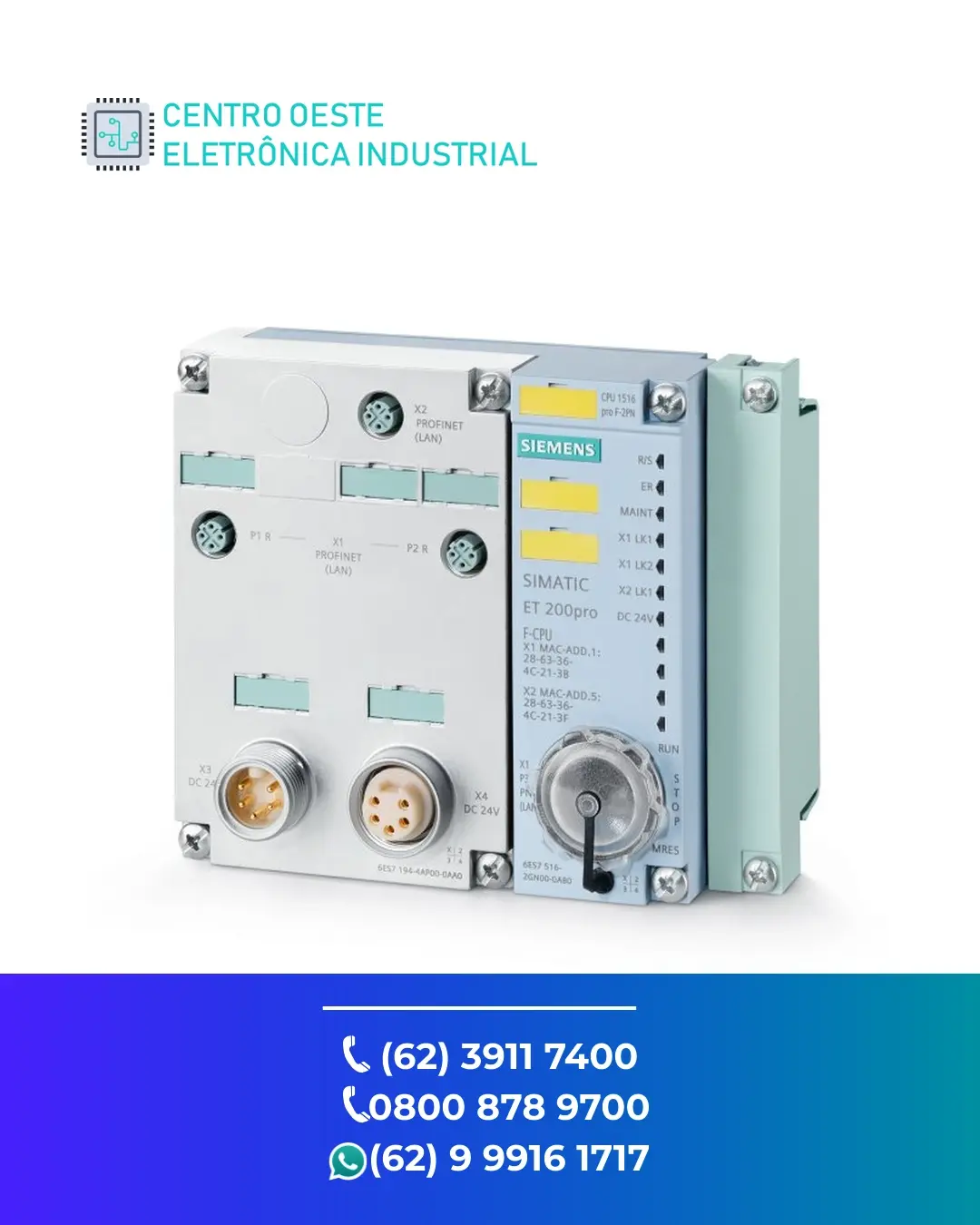 MANUTENÇÃO PLC SIEMENS ET200PRO BRASIL