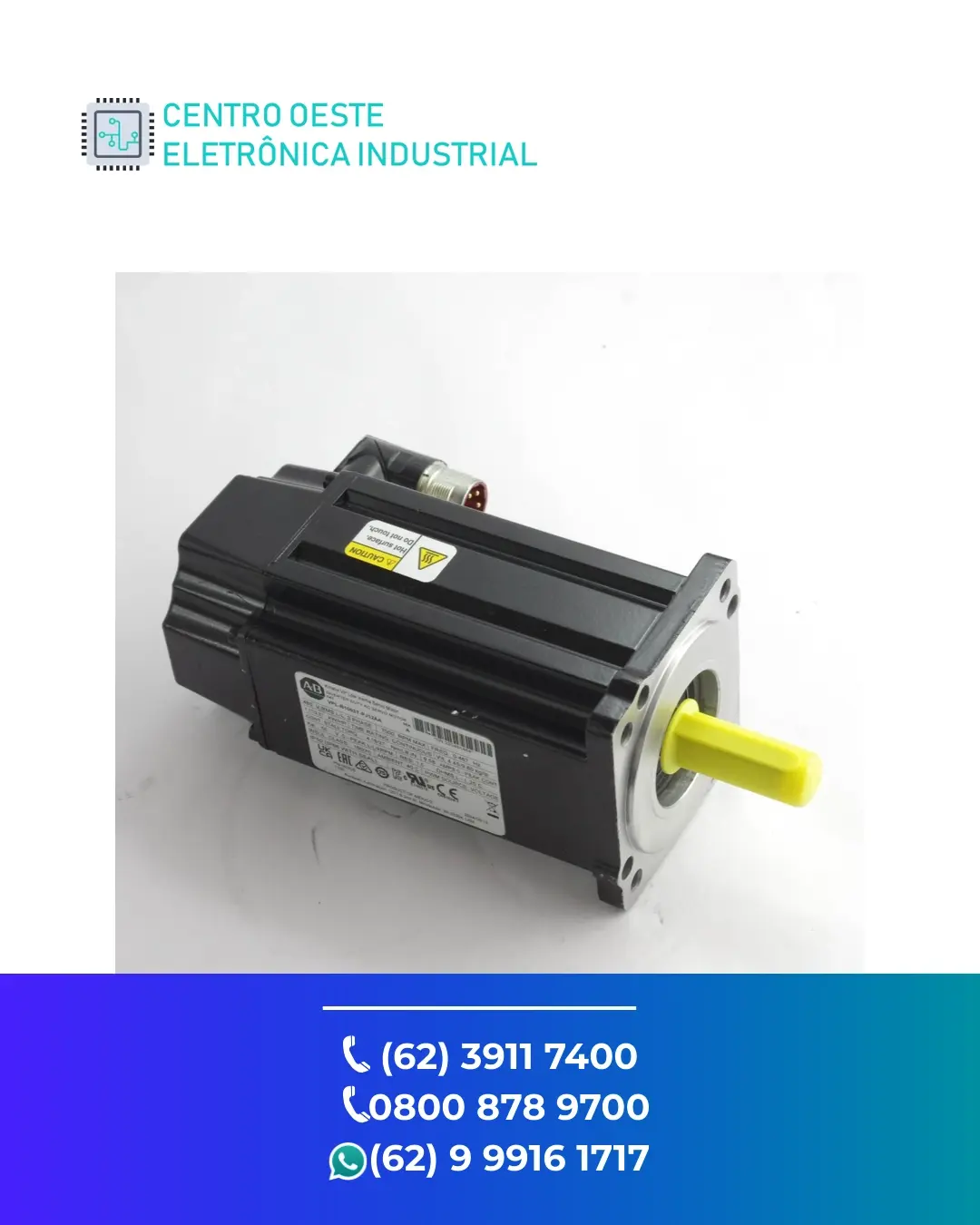 MANUTENÇÃO SERVO MOTOR ALLEN BRADLEY VPL GOIANIA
