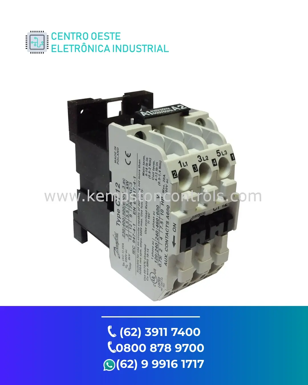 REPARO CONTATOR DANFOSS CI12 BRASIL
