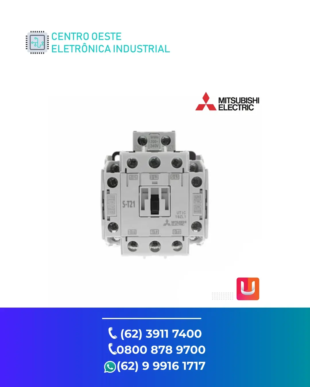 REPARO CONTATOR MITSUBISHI S T21 GOIANIA