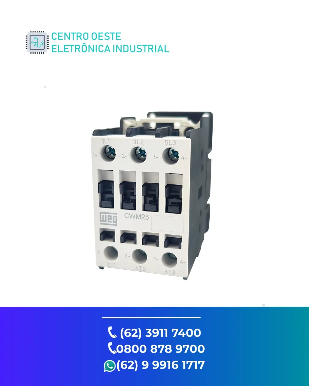 REPARO CONTATOR WEG CWM225 GOIANIA