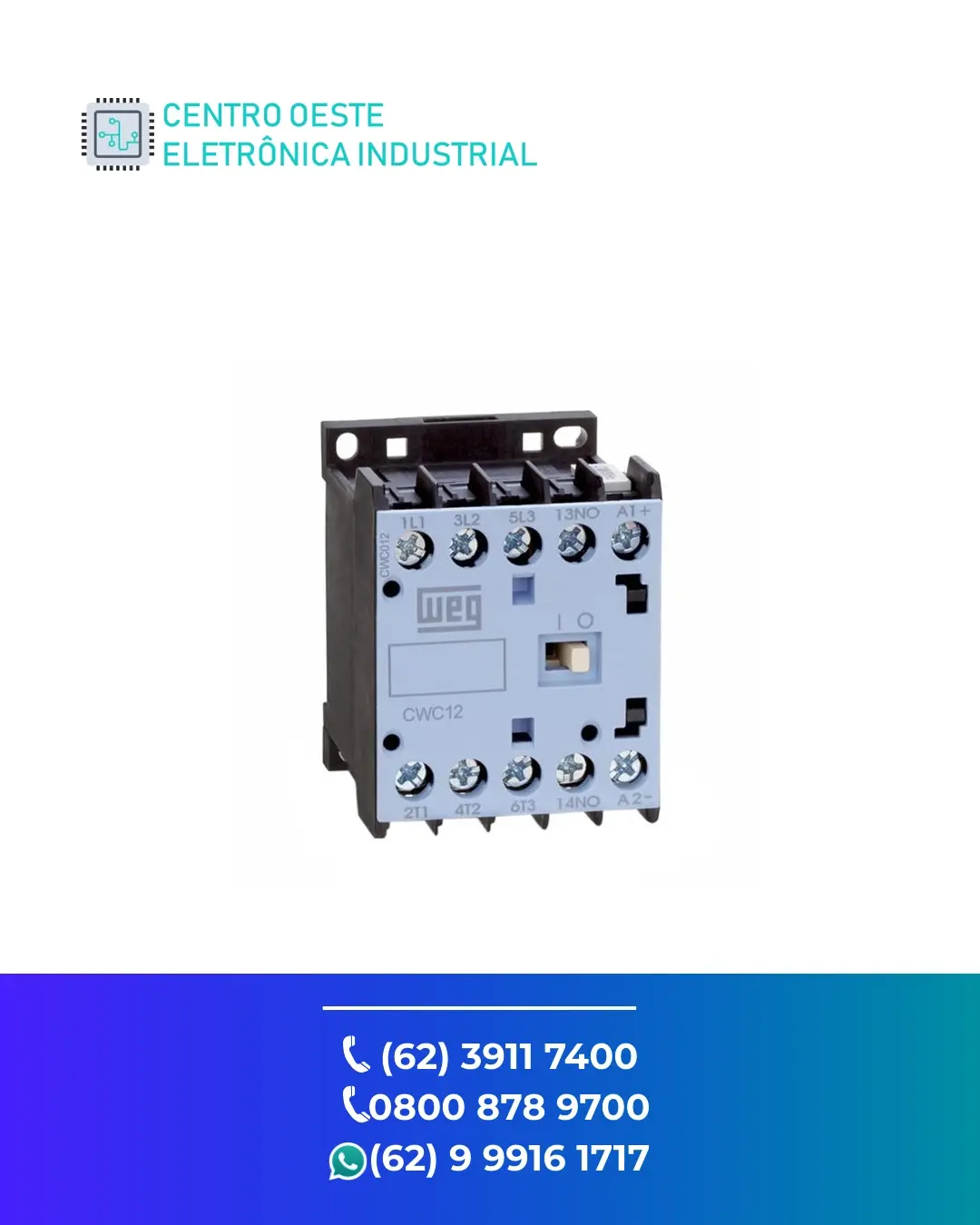 REPARO DE CONTATOR WEG CWC12 GOIANIA