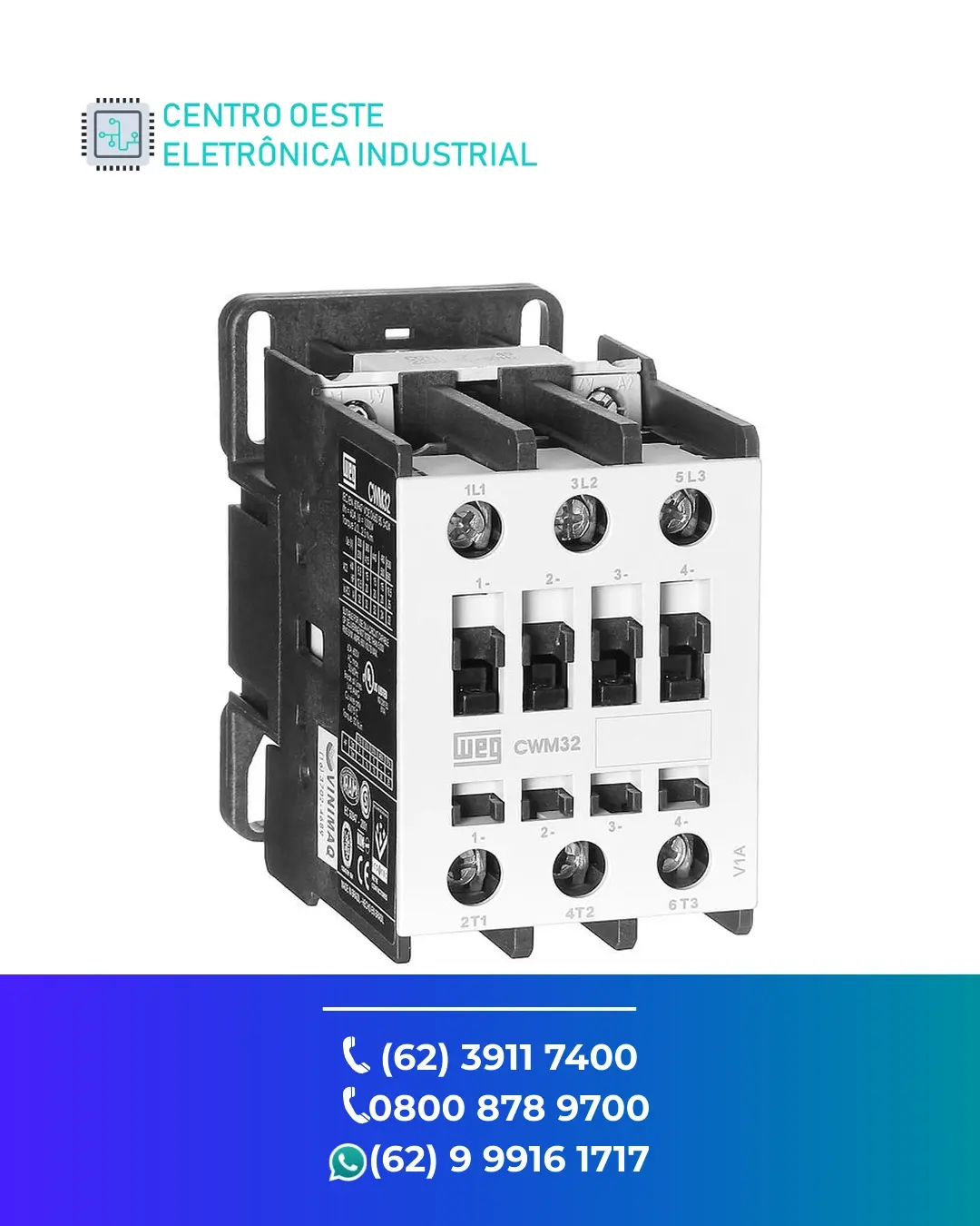 REPARO DE CONTATOR WEG CWC32 GOIANIA
