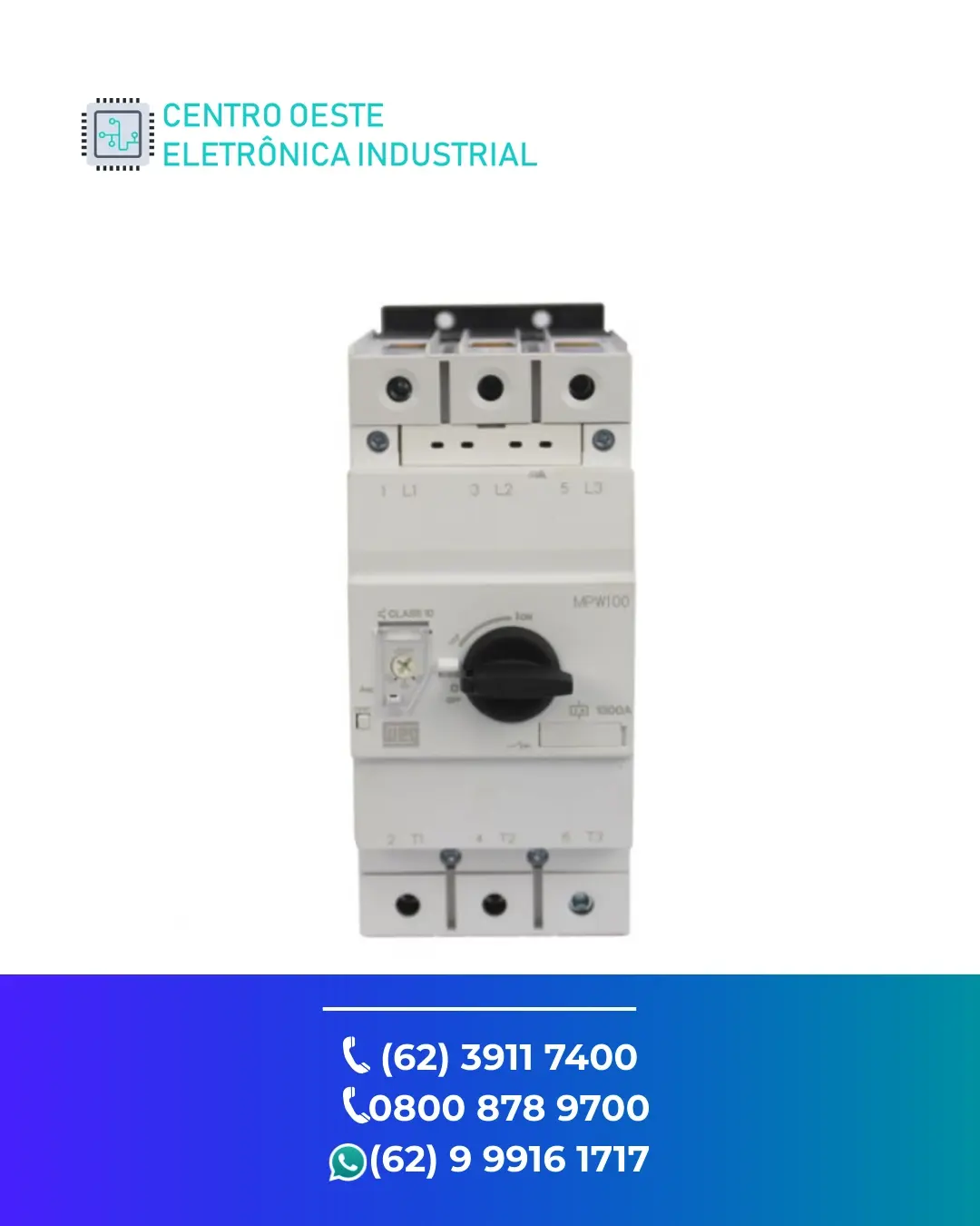 REPARO DE DISJUNTOR MOTOR WEG MPW100 BRASIL