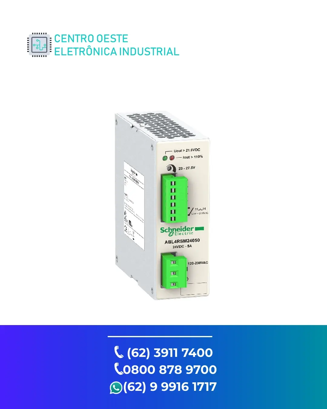 REPARO DE FONTE SCHNEIDER PHASEO BRASIL