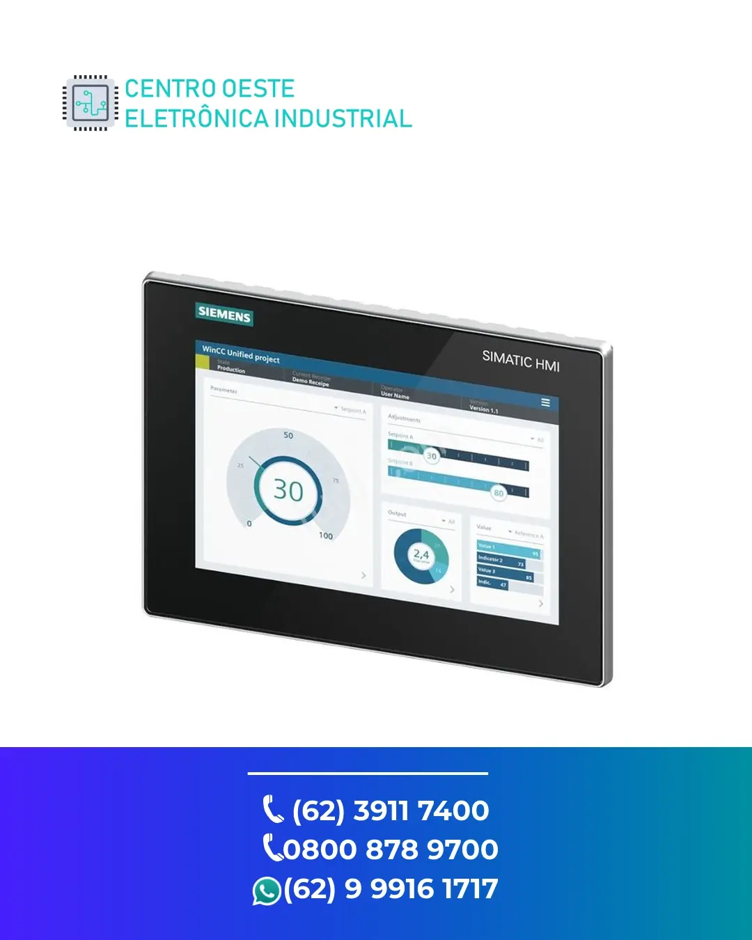 REPARO DE IHM SIEMENS COMFORT PANEL GOIÁS