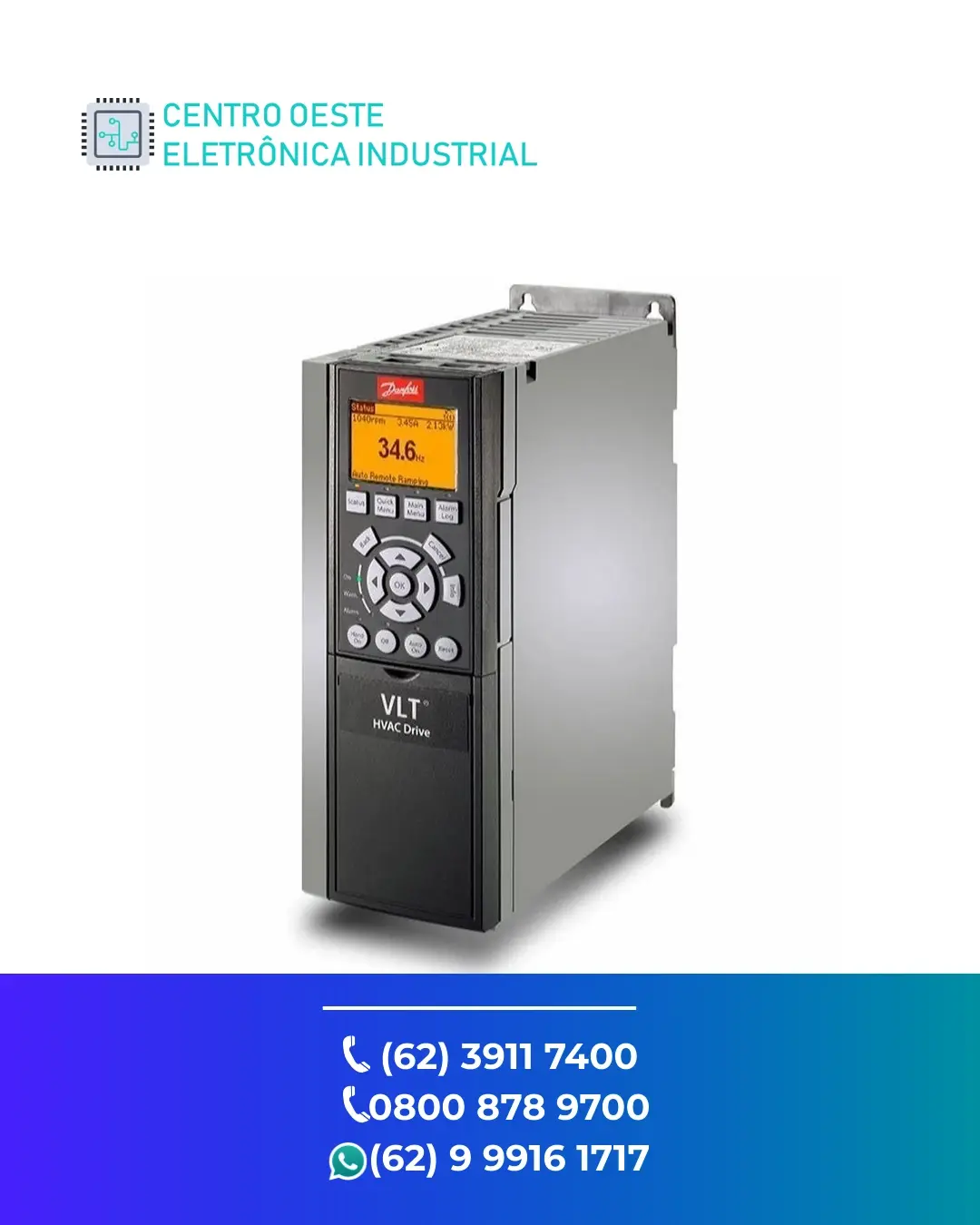 REPARO DE INVERSOR DANFOSS VLT AUTOMATIONDRIVE FC301 GOIÁS
