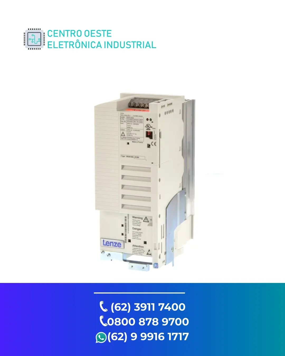 REPARO DE INVERSOR LENZE 8200 HIGHLINE GOIANIA