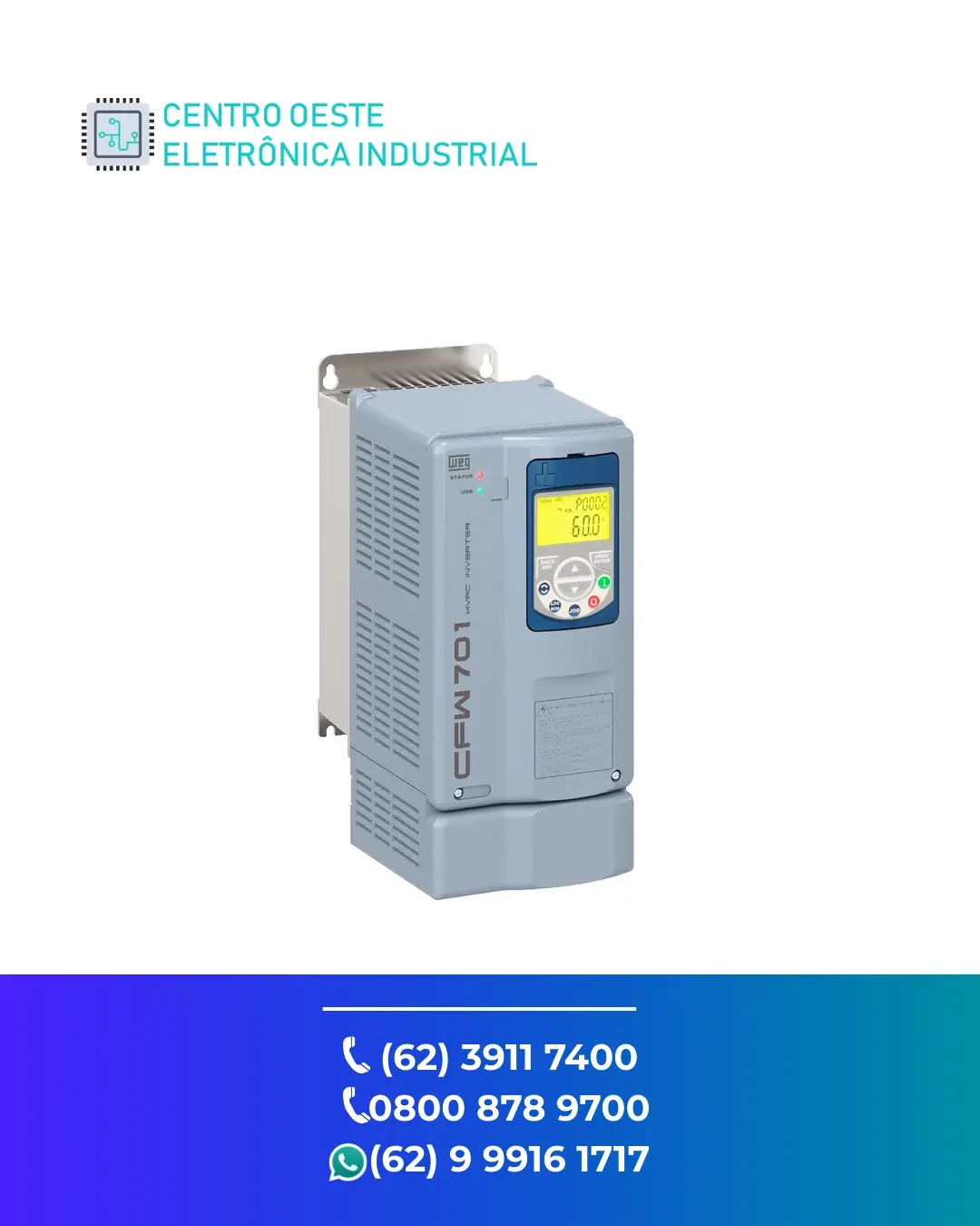 REPARO DE INVERSOR WEG CFW701 GOIÁS