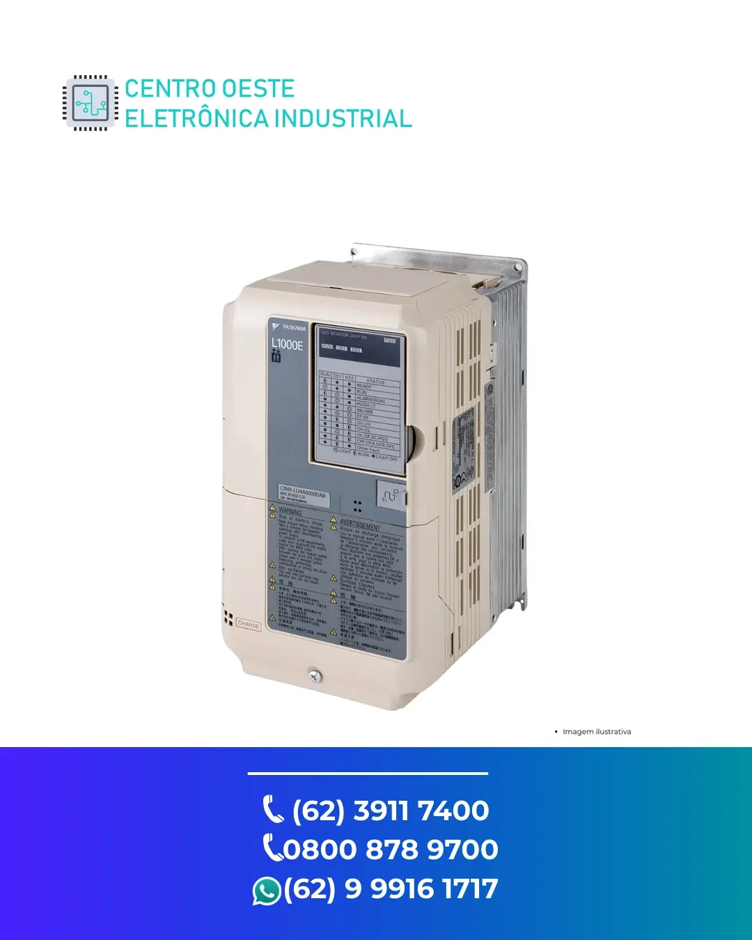 REPARO DE INVERSOR YASKAWA CIMR JB GOIANIA
