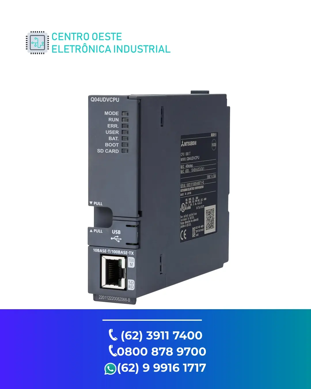REPARO DE PLC MITSUBISHI Q04 GOIÁS