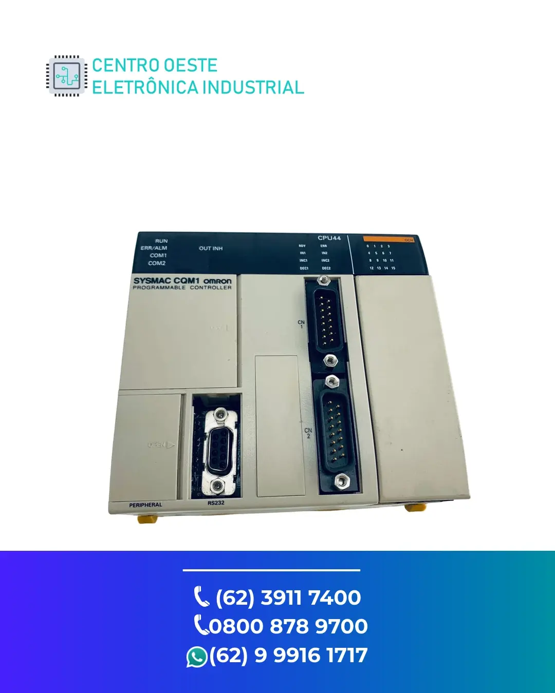 REPARO DE PLC OMRON CQM1 BRASIL