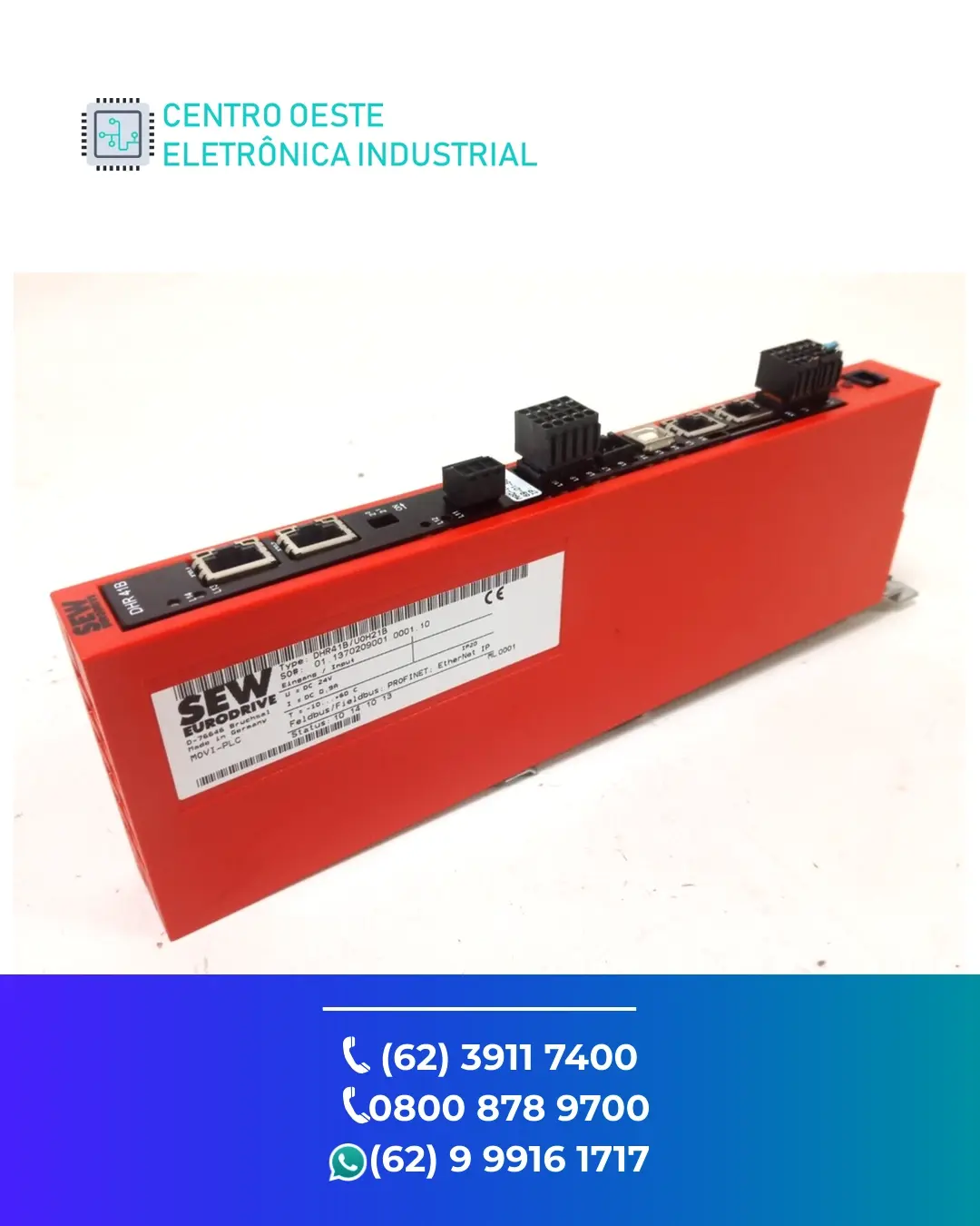 REPARO DE REDE SEW EURODRIVE PROFINET GOIANIA